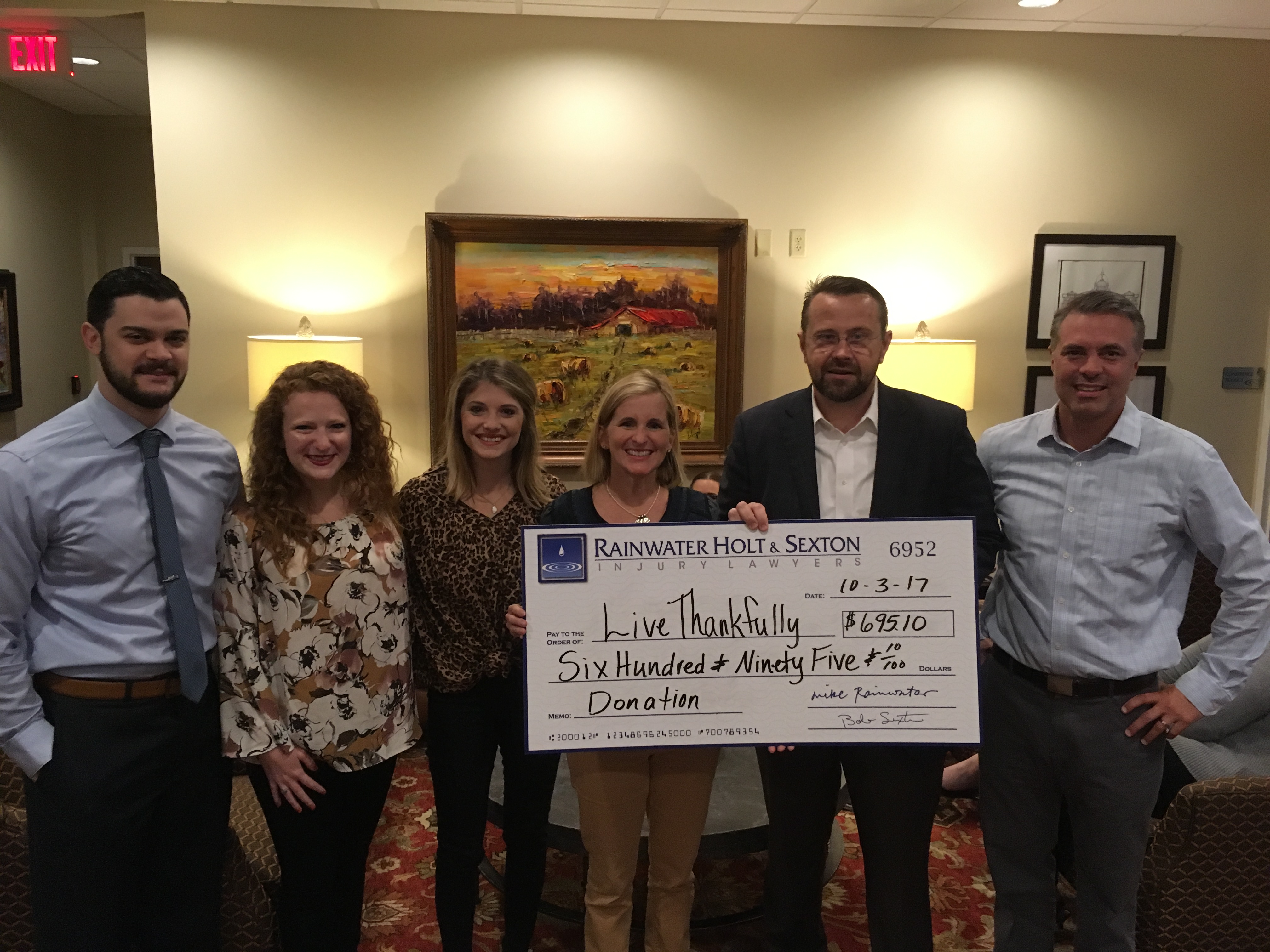 Monthly Charity Winner – Live Thankfully