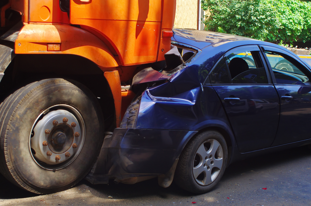 truck accident with car