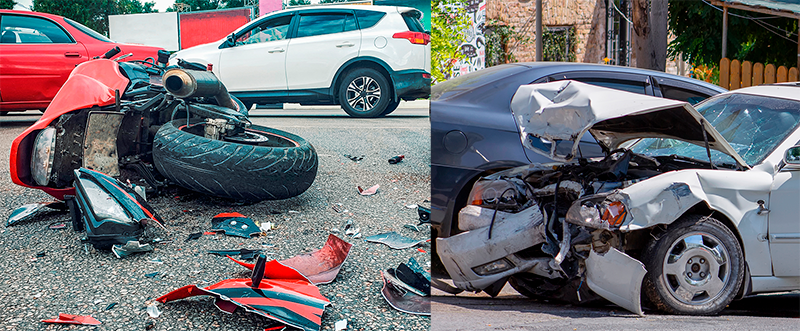 motorycle and car accidents