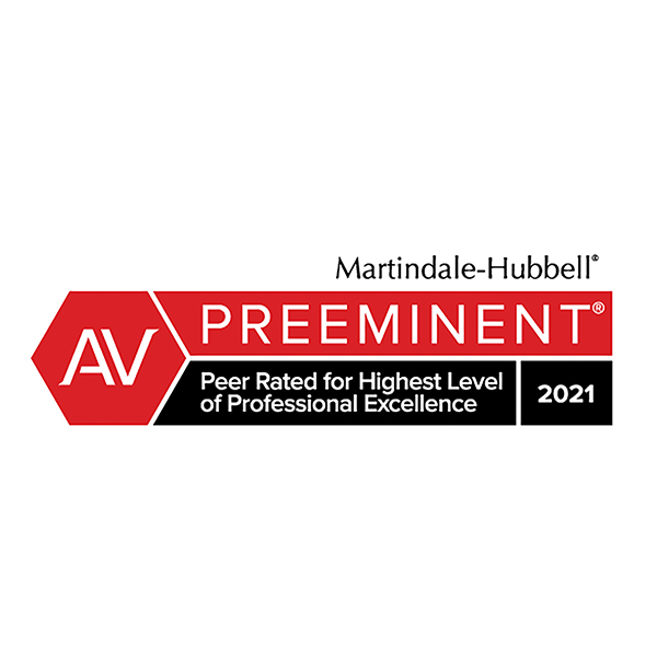 Martindale-Hubbell Preeminent 2021
